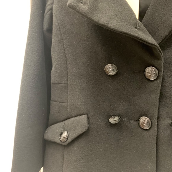 Diesel Girls trendy coat size 7 black - Picture 2 of 5